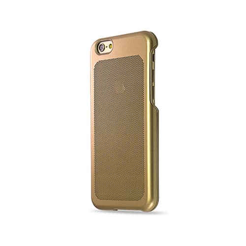 iPhone6_6s Case_Stainless Steel_Gold Dot with Gold Plastic